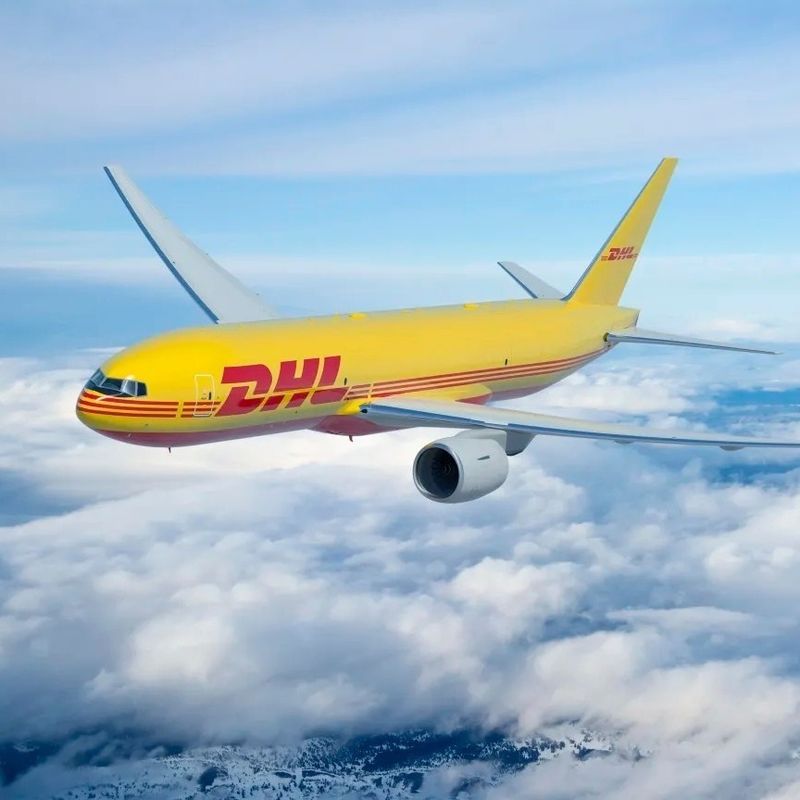 Distributielogistiek en Opslaande DHL van het de Dienstenbeheer Luchtvracht aan de Handelsroute van Nederland